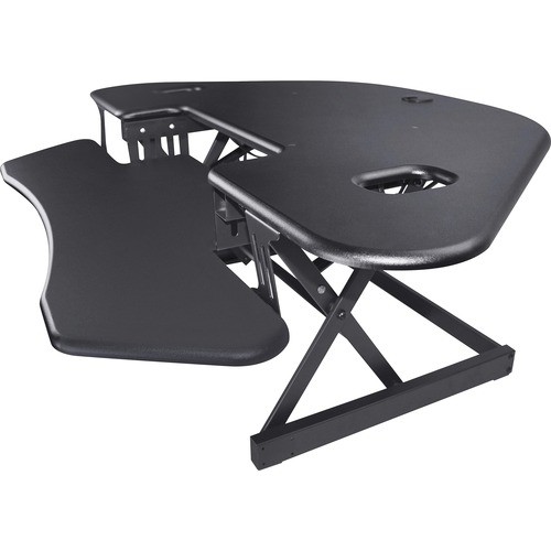 Lorell Corner Desk Riser, Adjustable, 45-3/5"Wx31"Lx18-1/10"H, BK