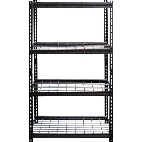 Lorell Shelving, Wire, Boltless, 2300 lb. Cap, 36"x18"x60", Black
