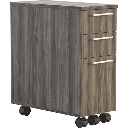 Safco Pedestal,BBF,Mobile,10-3/4"x23"x24-1/2",Gray Steel