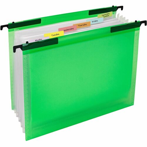 C-Line Expanding File, w/ Hanging Tab, 12-4/5"Wx9-3/5"Lx1/2"H, GN