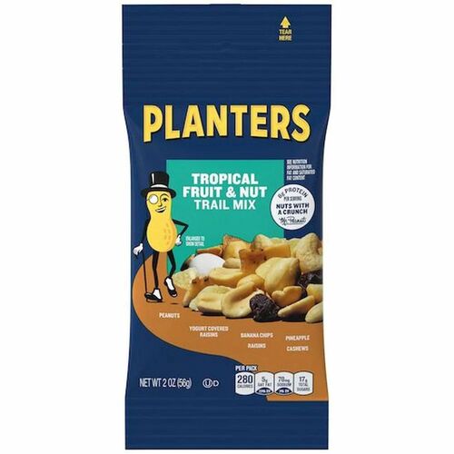 Kraft Foods Trail Mix, Tropical Fruit and Nut, 2oz, 72/CT, Multi
