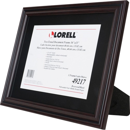 Lorell Frame, Vertical/Horizontal, 16"Wx13"H, Rosewood