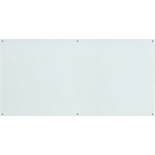 Lorell Dry-Erase Board, Glass, 96"Wx1/10"Lx48"H, White