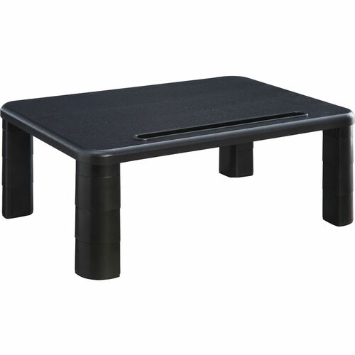 Lorell Monitor Riser,Height-Adj,19-3/4"x7-9/10"x1-1/4"-5-3/4",BK