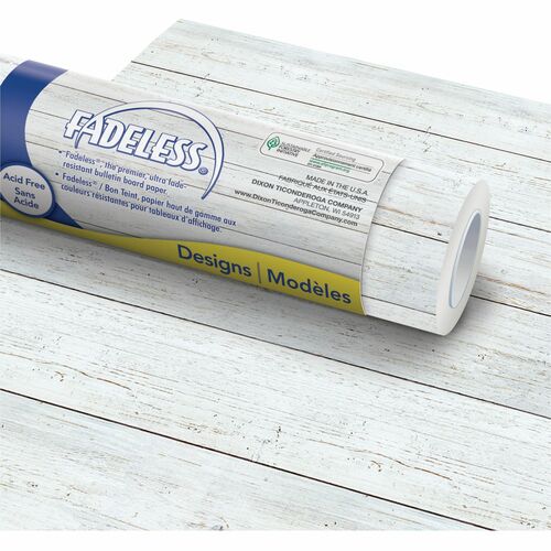 Pacon Art Paper, Fade-Resistant, 600"Lx48"H, WE Shiplap