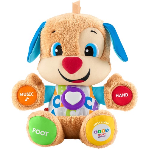 Fisher-Price Plush Toy, w/Lights/Learning, Puppy, 6-36 Months, Multi