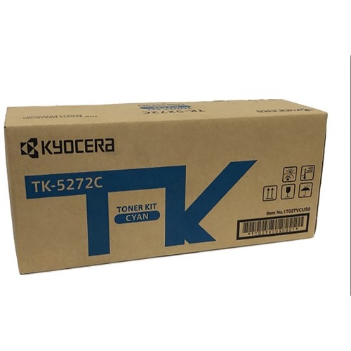 Kyocera TK-5272C Original Laser Toner Cartridge - Cyan - 1 Each KYOTK5272C