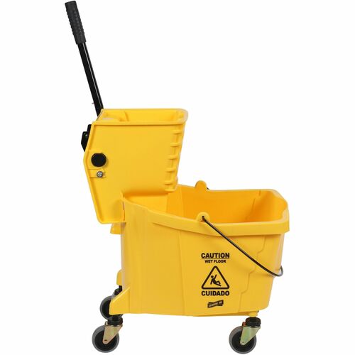 Genuine Joe 35-qt Mop Bucket/Wringer Combo - 35 quart - Comfortable ...