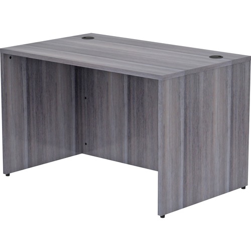 Lorell Desk Shell, Rectangular, 48"x30"x29-1/2", Weathered Charcoal