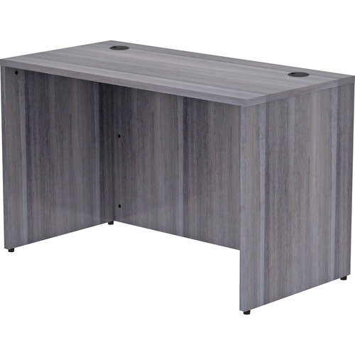 Lorell Desk Shell, Rectangular, 48"x24"x29-1/2", Weathered Charcoal