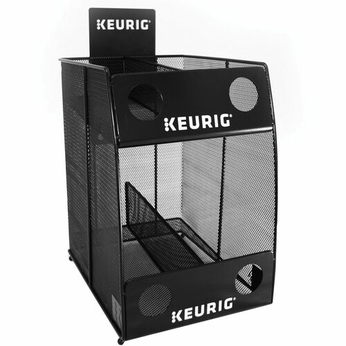 Green Mountain Storage Rack,f/K-cups,96-Cup Cap,Mesh,9-1/2"x14-2/5"x12",BK