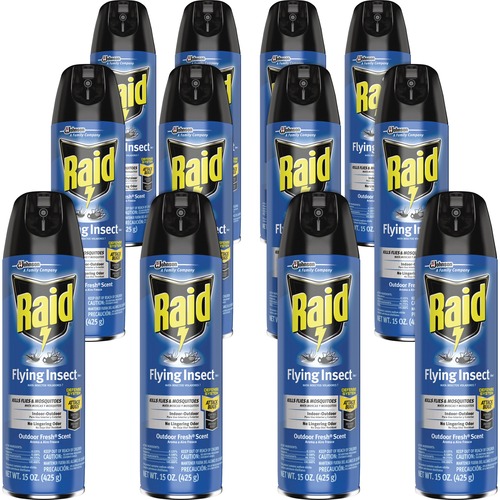 S.C. JOHNSON & SON, INC Insecticide,f/Flying Insect Spray,15oz,12/CT,Outdoor Fresh