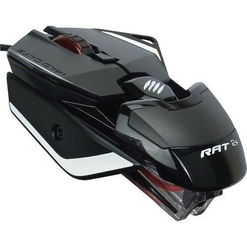 Mad Catz Global Ltd Mouse, Gaming, RAT 2, 4-1/4"Wx2-3/4"Lx1-3/5"H, Black