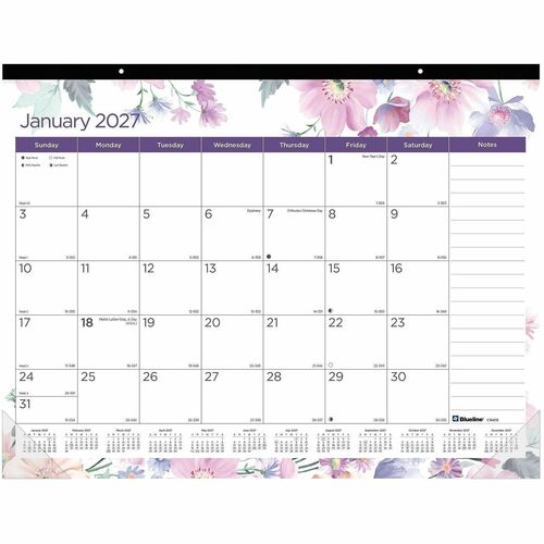 Rediform Desk Pad, Passion, Monthly, 12Mths, Jan-Dec, 22"x17", MI