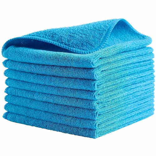 Rubbermaid Commercial Products Cleaning Cloth, Microfiber, Bulk, 16'x16", 24/BG, 12BG/CT,BE