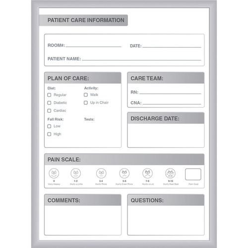 Ghent Dry Erase Board,f/Scheduling,Magnetic,36"x24",WE