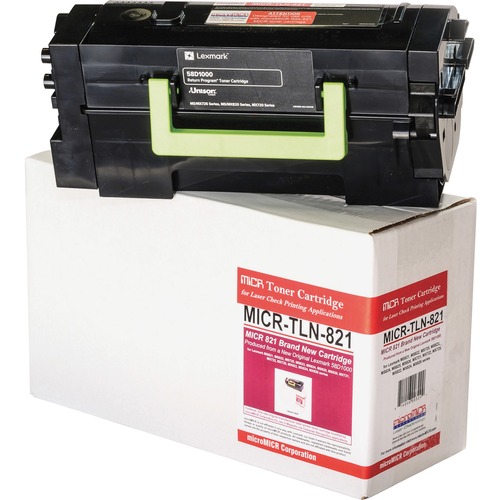 microMICR MICR Laser Toner Cartridge - Alternative for Lexmark 58D1000 - Black - 1 Each - 7500 Pages MCMMICRTLN821