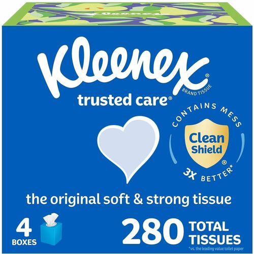 Kimberly-Clark Professional Facial Tissues,2-ply,8-1/5"x8-2/5",70Sht/BX,48/CT,WE