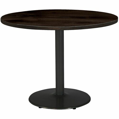 KFI Seating Table,Round,CafeHeight,36"x36"x29",BK Frame/Espresso