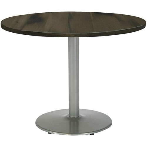 KFI Seating Table,Round,CafeHeight,30"x30"x29",SR Frame/Barnwood