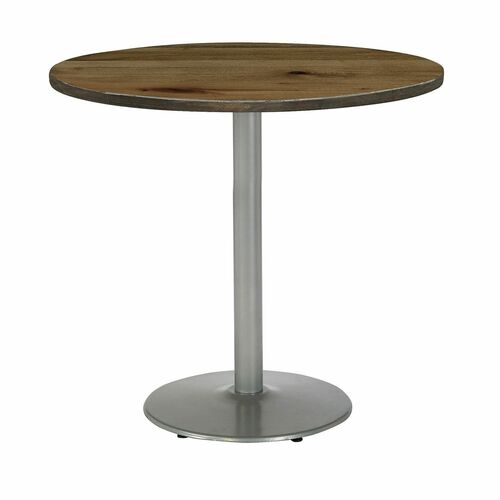 KFI Seating Table,Round,BarHeight,36"x36"x38",SR Frame/Natural