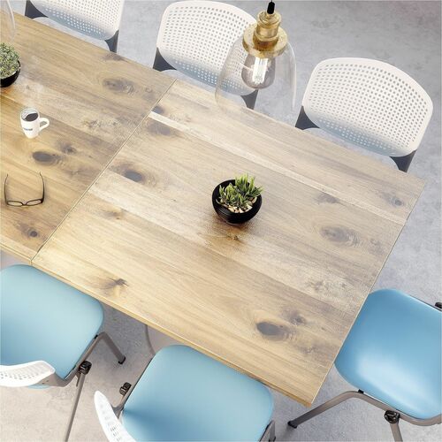 KFI Seating Table,Square,BarHeight,30"x30"x38",BK Frame/Barnwood
