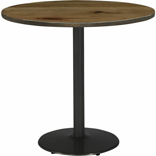 KFI Seating Table,Round,CafeHeight,30"x30"x29",BK Frame/Natural