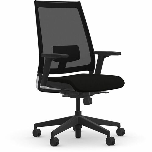 9to5 Seating Chair,w/Arms,Synchro,Mesh/Foam,27"x27"x45-1/2",BK/Onyx