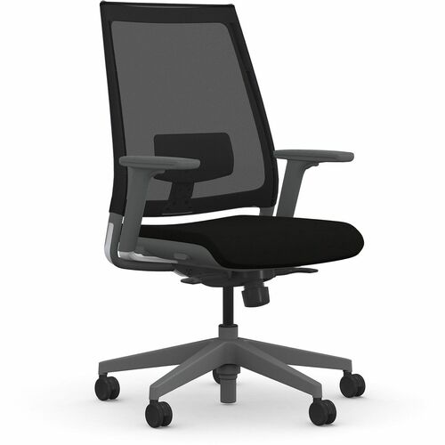 9to5 Seating Chair,w/Arms,Synchro,Mesh/Foam,27"x27"x45-1/2",DVGY/Onyx