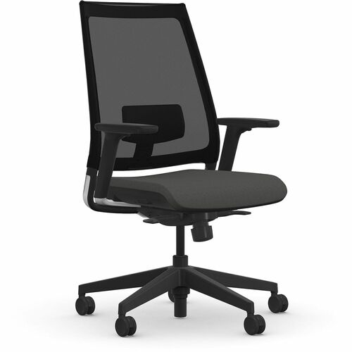 9to5 Seating Chair,w/Arms,Synchro,Mesh/Foam,27"x27"x45-1/2",BK/Dove