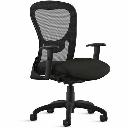 9to5 Seating Chair,Synchro,MeshBack/FabricSeat,26-1/2"x26-1/2"x44",Onyx
