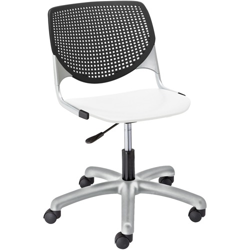 KFI Seating Chair,Task,w/Casters,19-1/2"x18-1/2"x35",BK Back/WE Seat