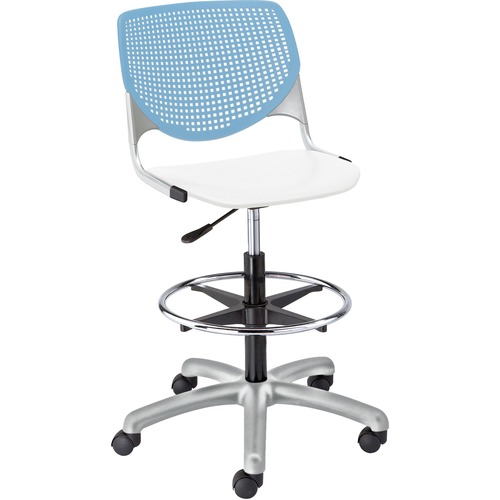 KFI Seating Stool,Perf Back,Poly,23-6/10"x22"x47-1/3",SBE Back/WE Seat