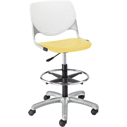 KFI Seating Stool,Perf Back,Poly,23-6/10"x22"x47-1/3",WE Back/YW Seat