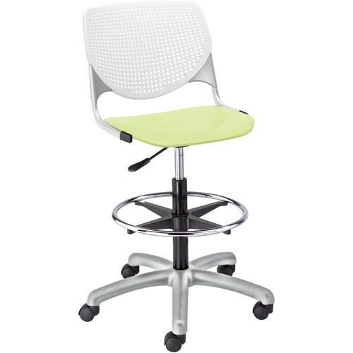 KFI Seating Stool,Perf Back,Poly,23-6/10"x22"x47-1/3",WE Back/LMGN Seat
