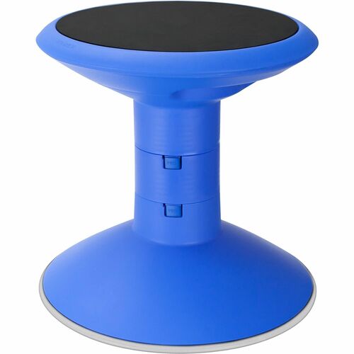 Storex Industries Corporation Stool, Active Seating, Wiggle, 13"Dia x 12"-18"H, Blue
