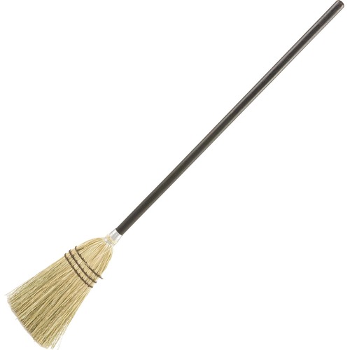 Rubbermaid Commercial Products Lobby Broom, Corn Fill, Wood Handle, 38", Brown