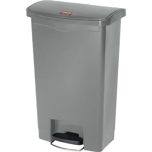 Rubbermaid Commercial Products Waste Container, Front Pedal, Hands-free, 50L/13G, Gray
