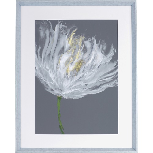 Lorell Art, White Flower I, 27-1/2"Wx2"Lx35-1/2"H, Gray/White