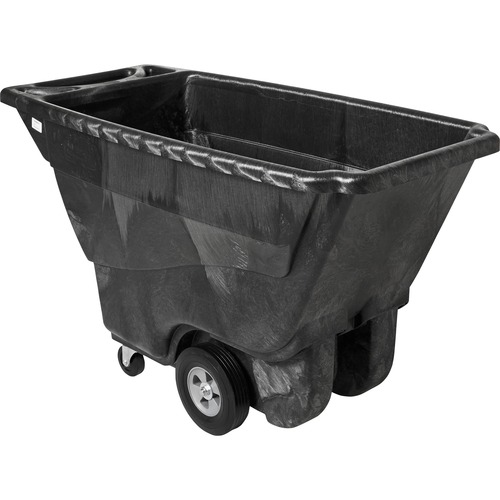 Rubbermaid Commercial Products Tilt Truck, Standard-Duty, 1/2 Cubic Yrd, 850 lb Cap, Black