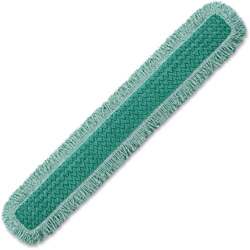 Rubbermaid Commercial Products Dust Mop, Hygen, Microfiber, Fringed, 48", Green