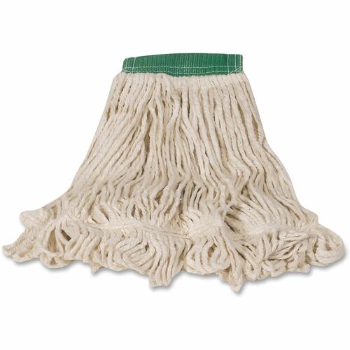 Rubbermaid Commercial Products Wet Mop, Super Stitch, 5" Headband, 20oz, 6/CT, White