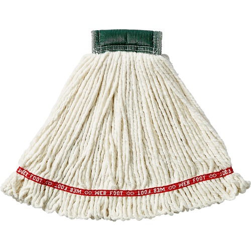 Rubbermaid Commercial Products Wet Mop,Antimicrobial,Shrinkless,20oz,5" Headband,WE