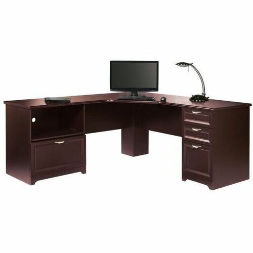 Realspace Magellan Performance L Shaped Desk Cherry L Shaped