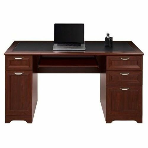 Realspace Magellan Managers Desk Classic Cherry 4 Drawers 2