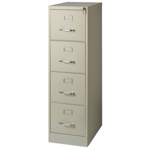 Realspace 22 Metal Vertical File Cabinet 4 Drawer Putty Zerbee