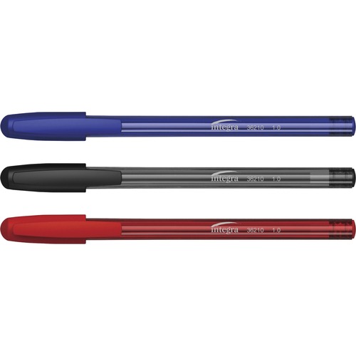 Integra Pen, Triangular Barrel, 1.0mm Point, 60/PK, Assorted