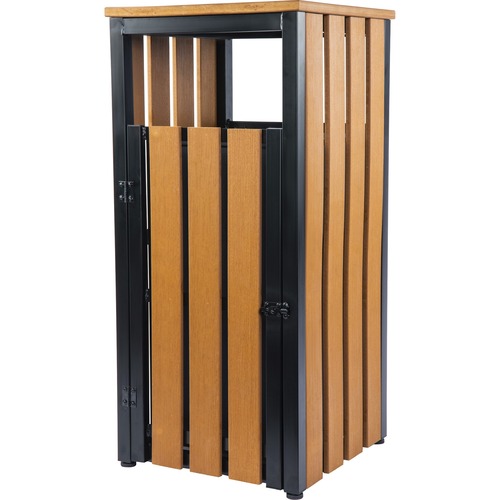 Lorell Waste Bin, Outdoor, 15-3/4"x15-3/4"x33-3/5", TK