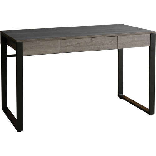 Lorell Desk, Center Drawer, Steel Legs, 47"x23-1/2"x30", CCL