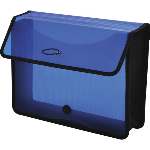 Lion File Wallet, Band/Button, 13-1/10"Wx10-1/5"H, BE